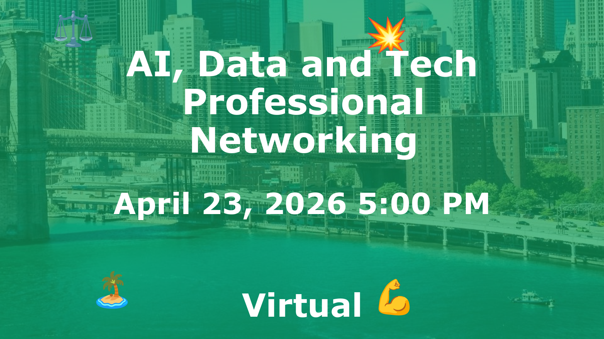AI, Data and Tech Professional Networking event image